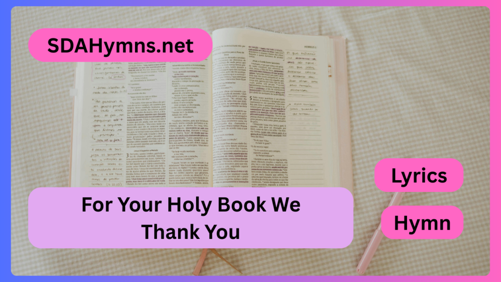 For Your Holy Book We Thank You